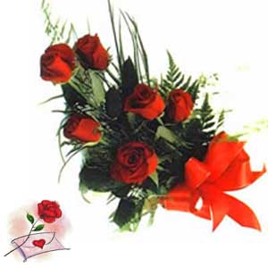 Red roses to send with love